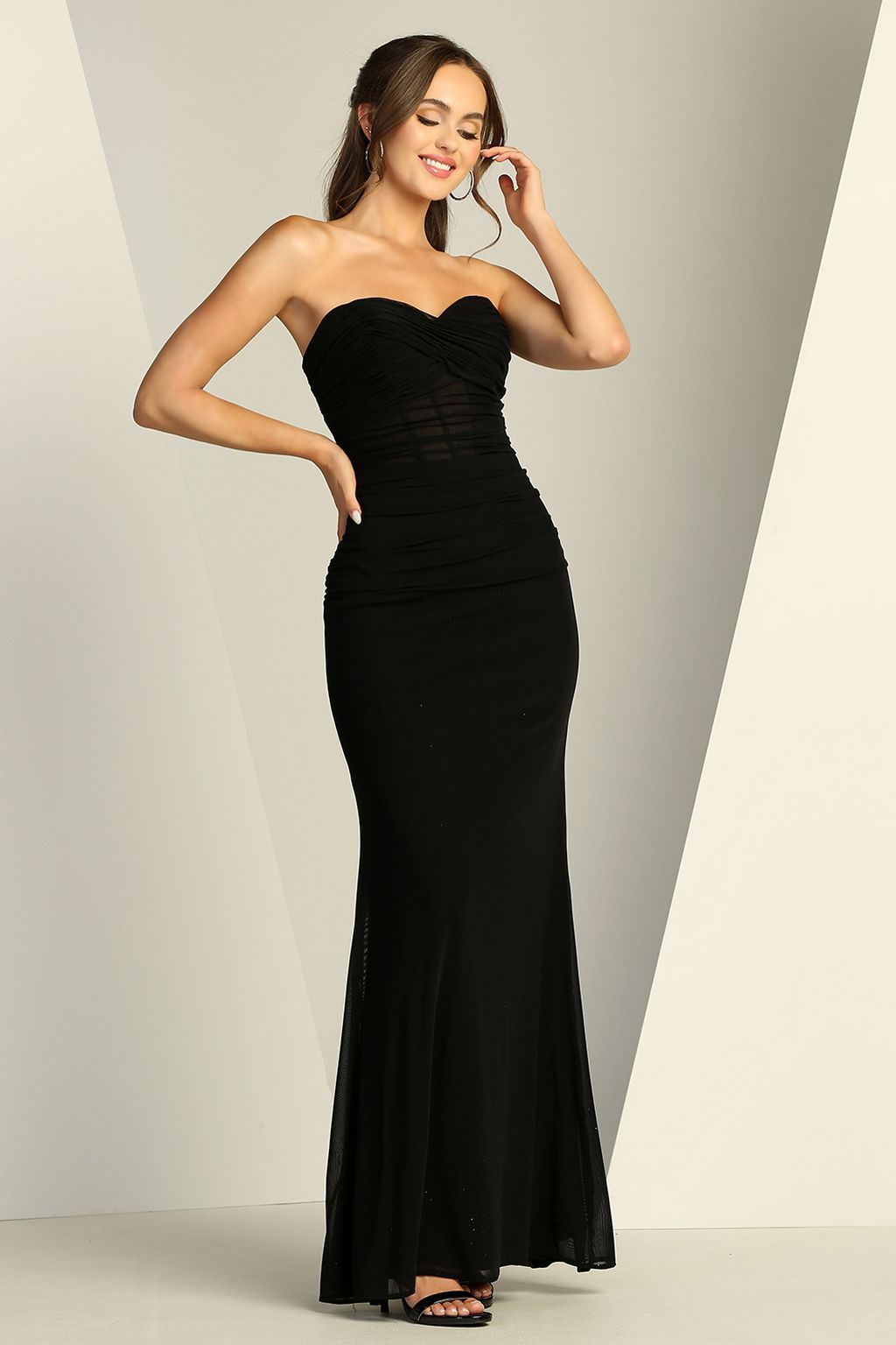 Prom Dresses Long Prom Fitted Formal Dress Black