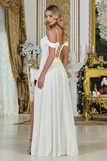 Adora Design 3229 Off-Shoulder Corset A-Line Pocket Bridal Gown