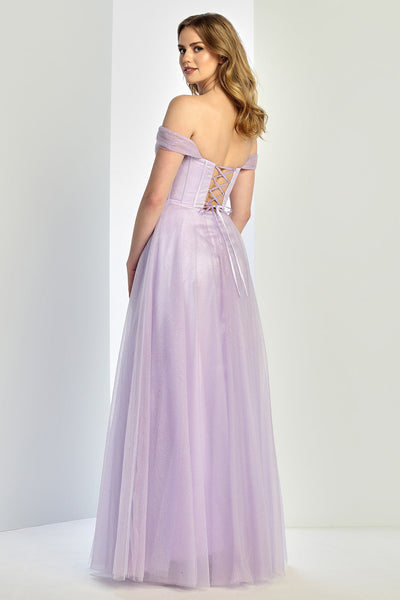 Prom Dresses Prom Long A Line Corset Glitter Formal Dress Lilac