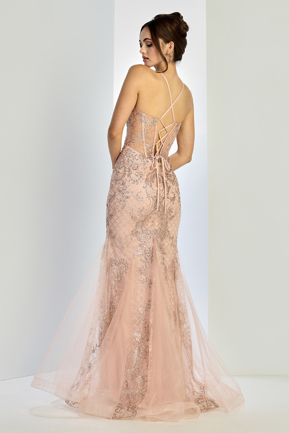 Prom Dresses Prom Mermaid Formal Long Corset Beaded Dress Sage