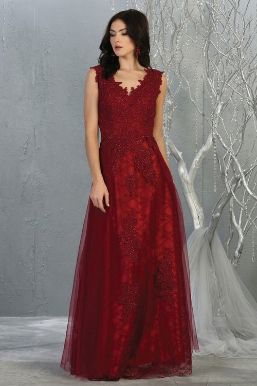 May Queen MQ1799 Special Occasion A-line Embroidered Formal Dress