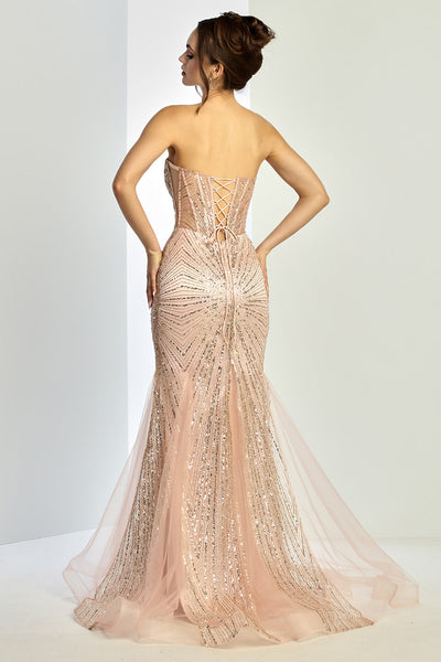 Prom Dresses Prom Long Mermaid Beaded Formal Dress Red