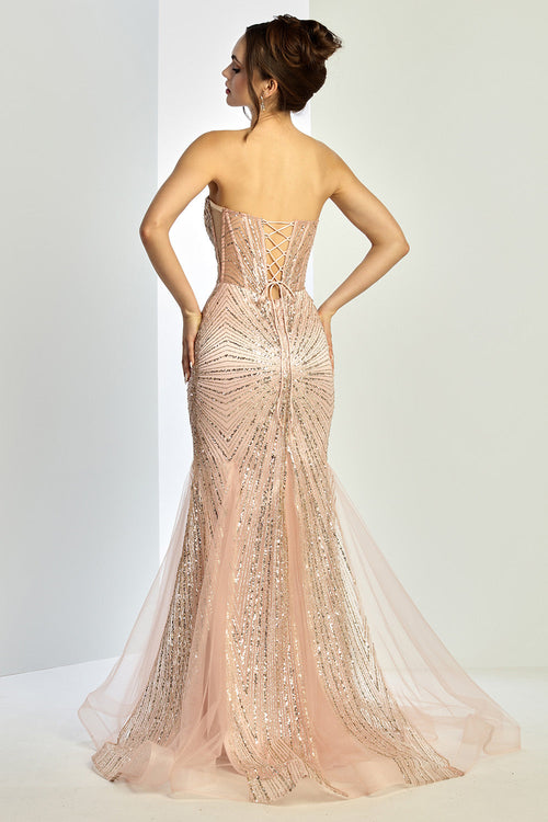 Prom Dresses Prom Long Mermaid Beaded Formal Dress Red