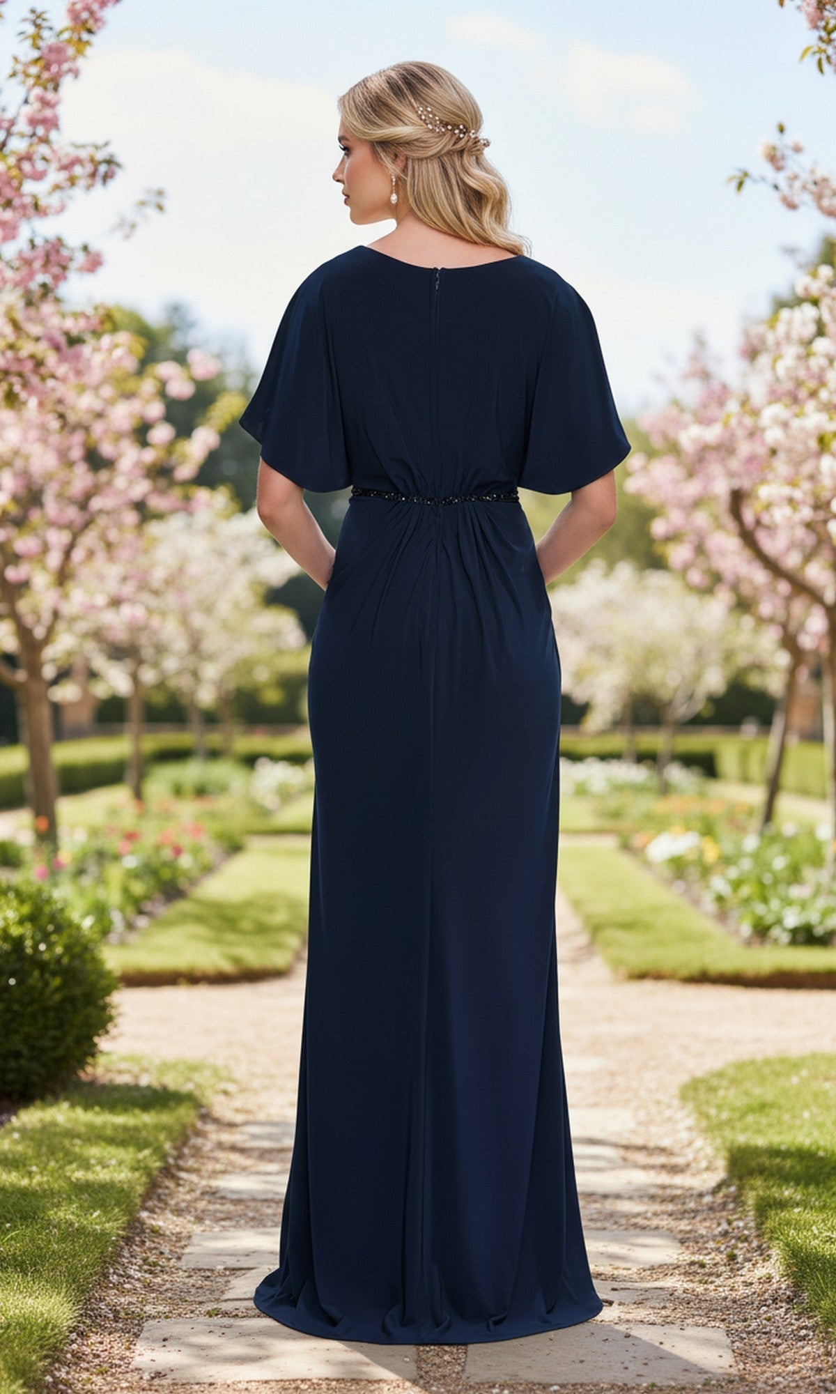La Femme Navy Apparel & Accessories > Clothing > Dresses