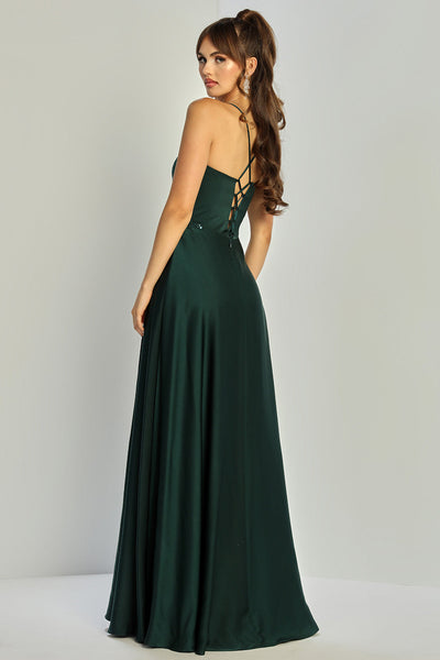 Prom Dresses Prom Long Formal A Line Beaded Evening Gown Emerald
