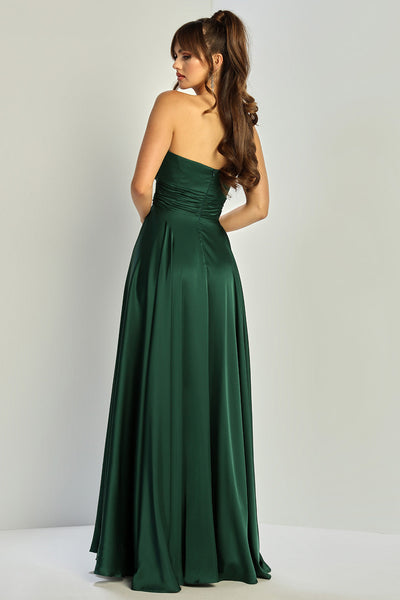 Prom Dresses A Line Prom Long Formal Pleated Dress Sage