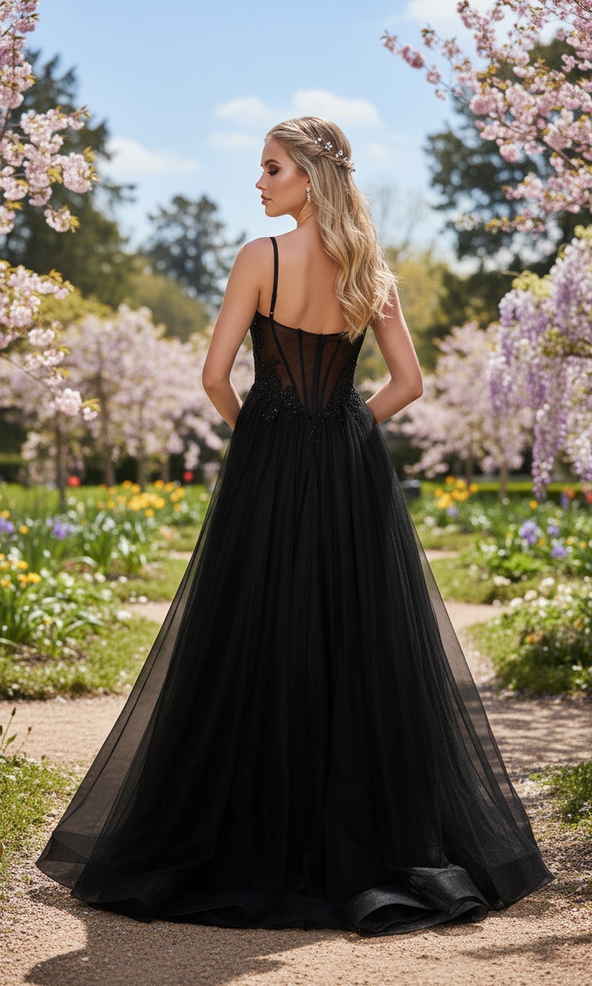 La Femme Marine Blue Apparel & Accessories > Clothing > Dresses