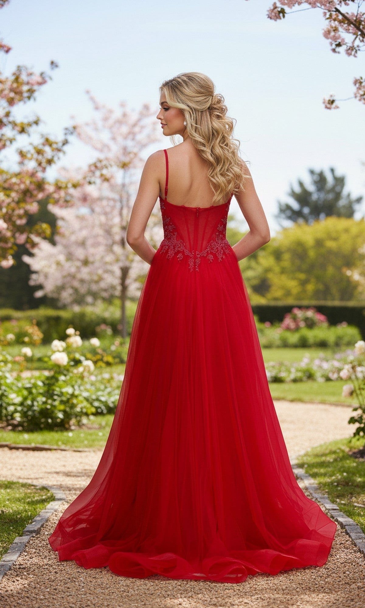 La Femme Marine Blue Apparel & Accessories > Clothing > Dresses