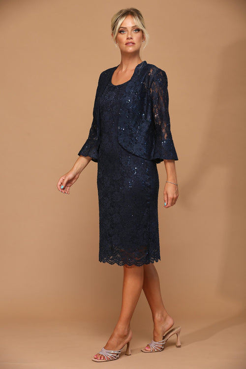 Eva USA 3347 2-Piece Lace Jacket Dress for the Mother of Bride