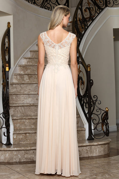 Long Formal A Line Beaded Prom Dress Adora Design 3353
