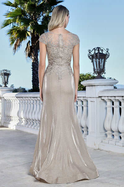 Long Formal Beaded Mermaid Mother of the Bride Dress Adora Design 3355