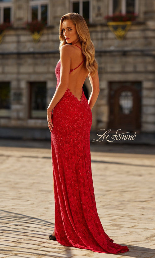La Femme Red Apparel & Accessories > Clothing > Dresses