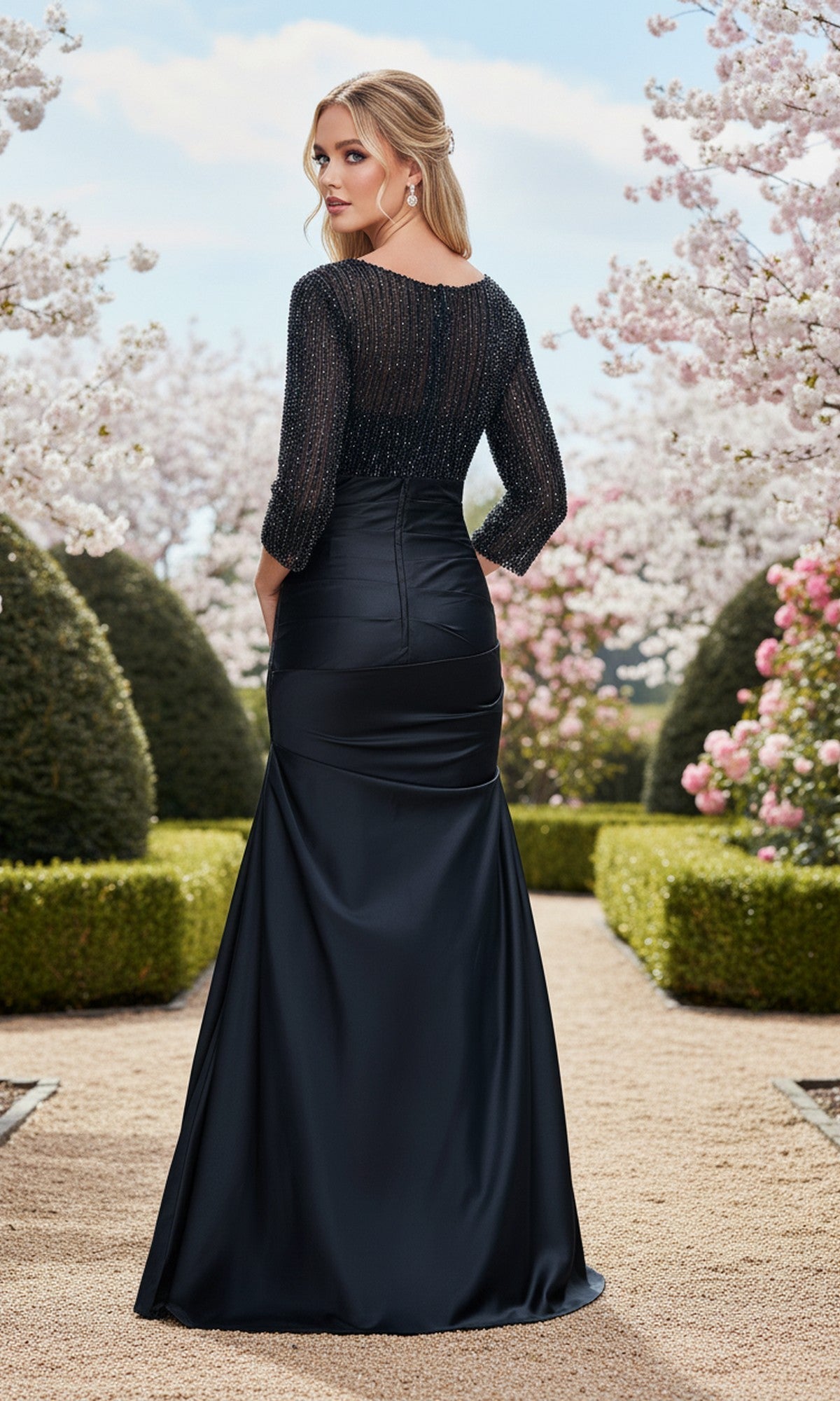 La Femme Navy Apparel & Accessories > Clothing > Dresses