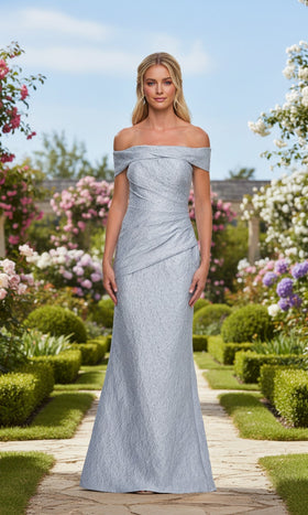 La Femme 33719 Off the Shoulder A Line Prom Dress