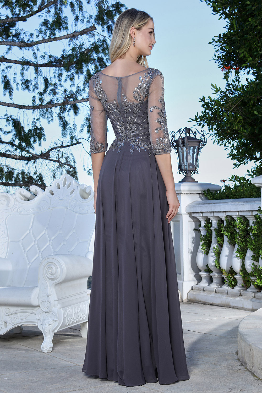 Long Formal Beaded Mother of the Bride Dress Adora Design 3382
