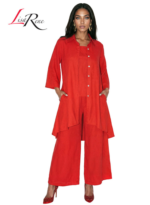 Tesoro Moda RED Lisa Rene' Suits