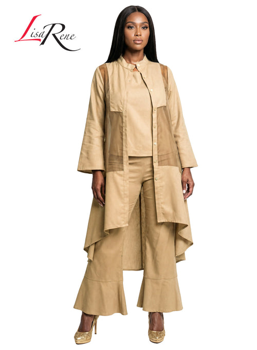 Tesoro Moda KHAKI Lisa Rene' Suits