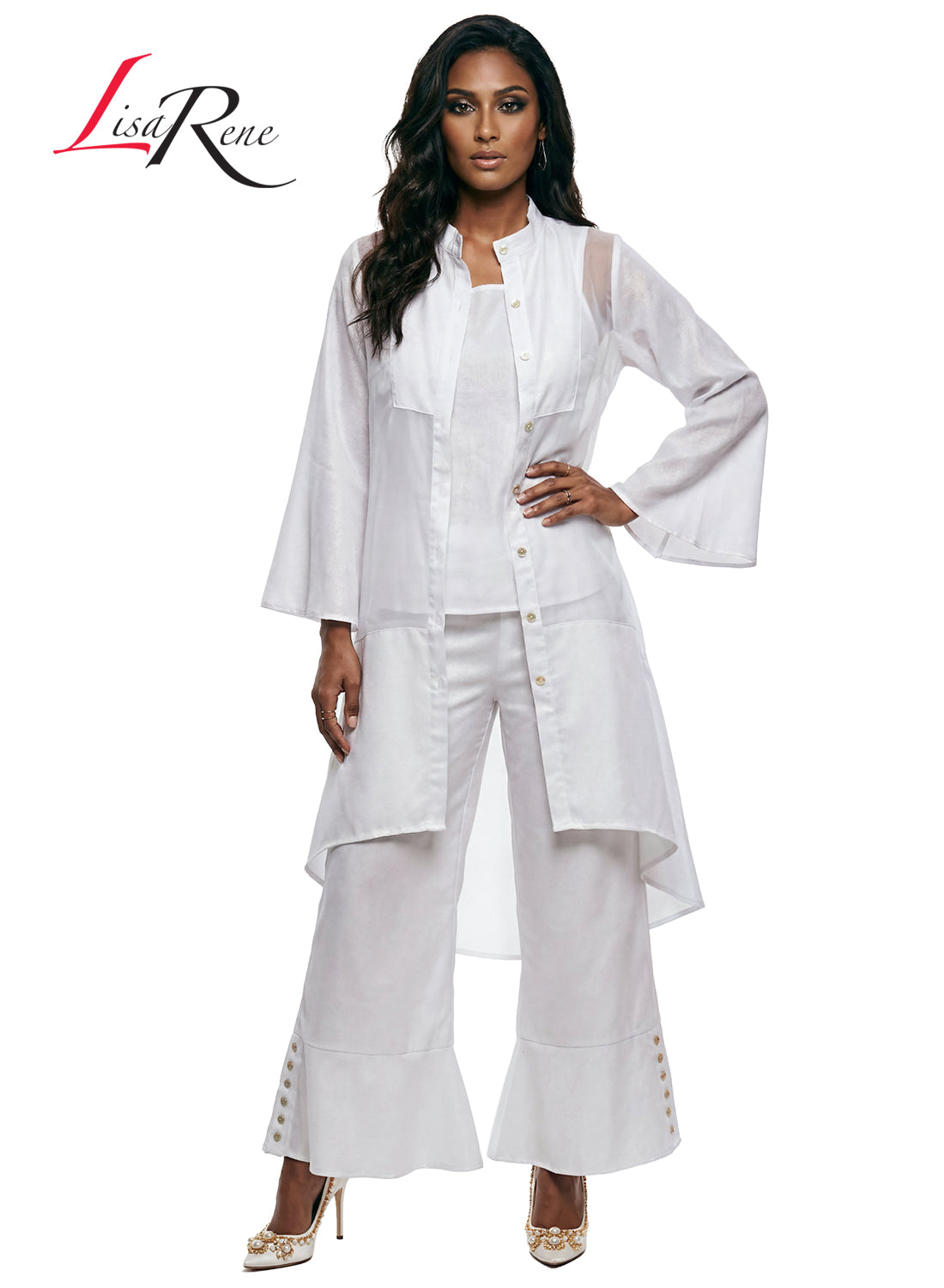 Tesoro Moda WHITE Lisa Rene' Suits