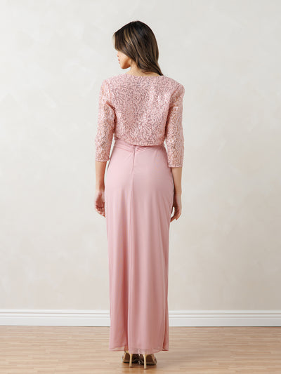 Long 2-Piece Bolero Dress for Mother of the Bride by Eva USA