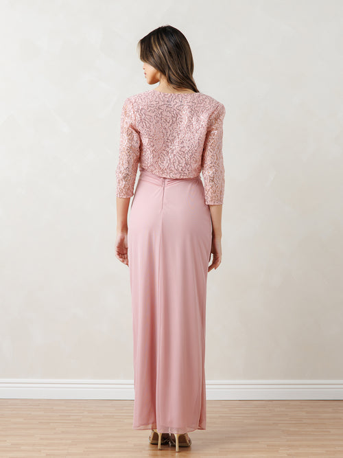 Long 2-Piece Bolero Dress for Mother of the Bride by Eva USA