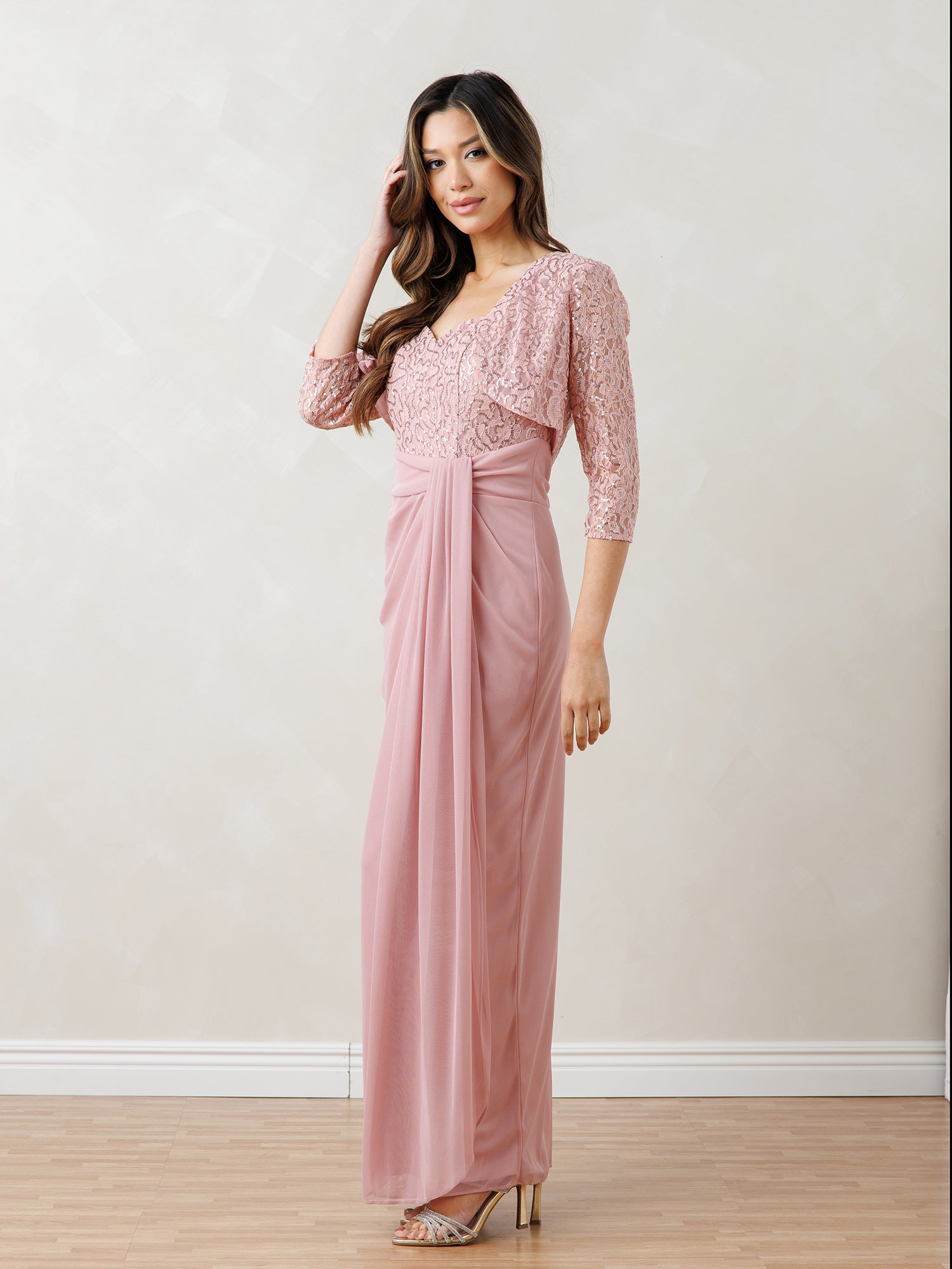 Long 2-Piece Bolero Dress for Mother of the Bride by Eva USA
