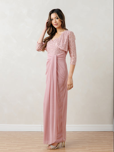 Long 2-Piece Bolero Dress for Mother of the Bride by Eva USA