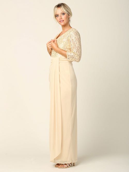 Long 2-Piece Bolero Dress for Mother of the Bride by Eva USA
