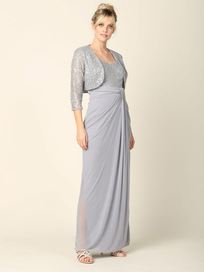 Long 2-Piece Bolero Dress for Mother of the Bride by Eva USA