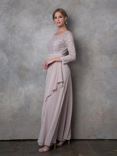 Eva Fashion 3446 Long Mother of the Bride Lace Formal Dress