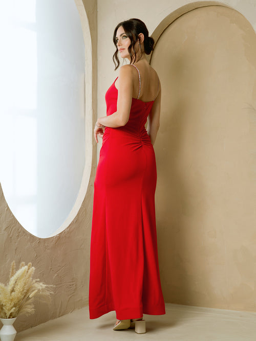 Eva USA 3492 Long Fitted Formal Evening Prom Dress