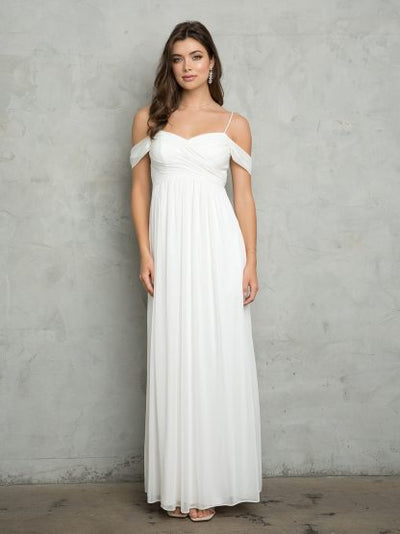 Eva USA 3494 Long A-Line Formal Prom Dress Empire Waist Evening Gown