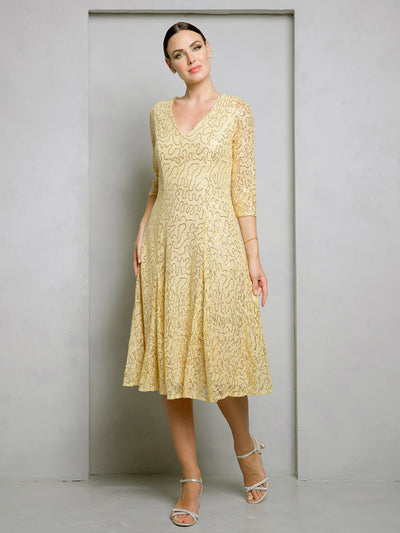 Mother of the Bride Dresses Short Sequin Mother of the Bride Lace Dress Champagne