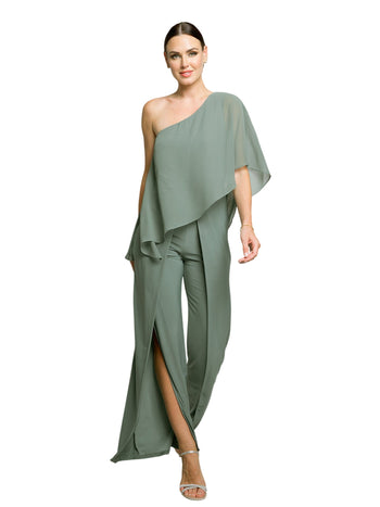 Jumpsuit Long Formal Slit Jumpsuit Eucalyptus