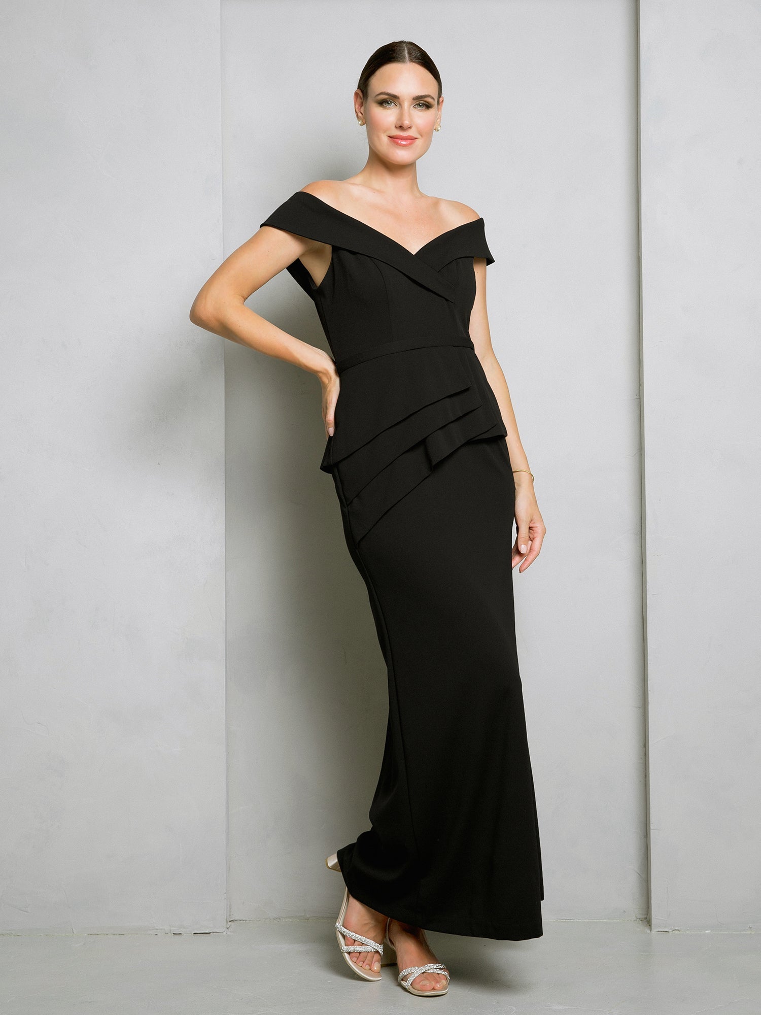Formal Dresses Long Formal Fitted Evening Dress Black