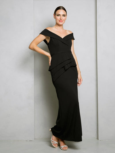 Formal Dresses Long Formal Fitted Evening Dress Black