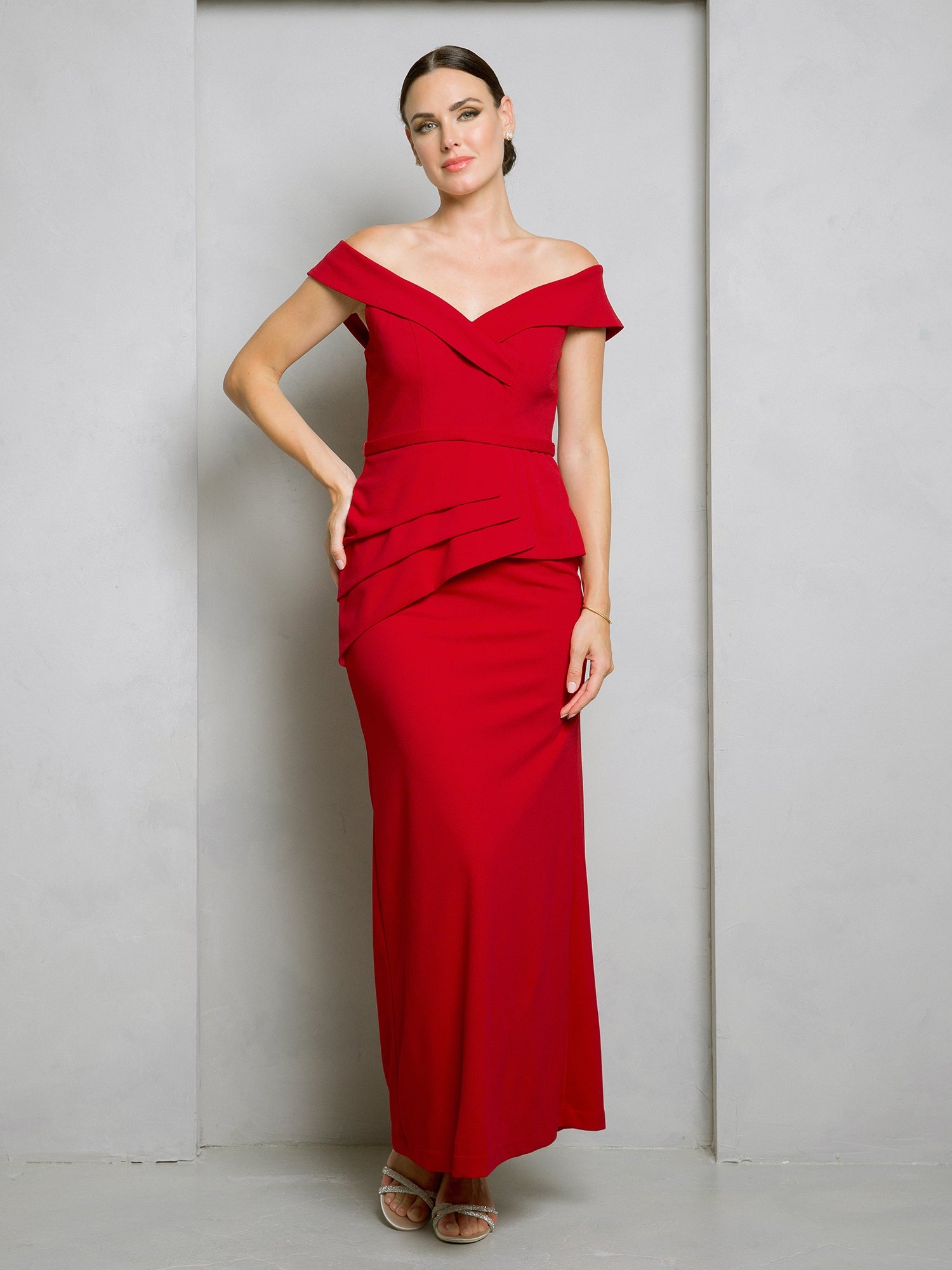Formal Dresses Long Formal Fitted Evening Dress Red