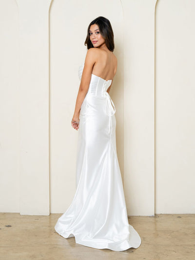 Eva USA EV3526 Minimalist Cowl-Neck Stretch Knit Dress