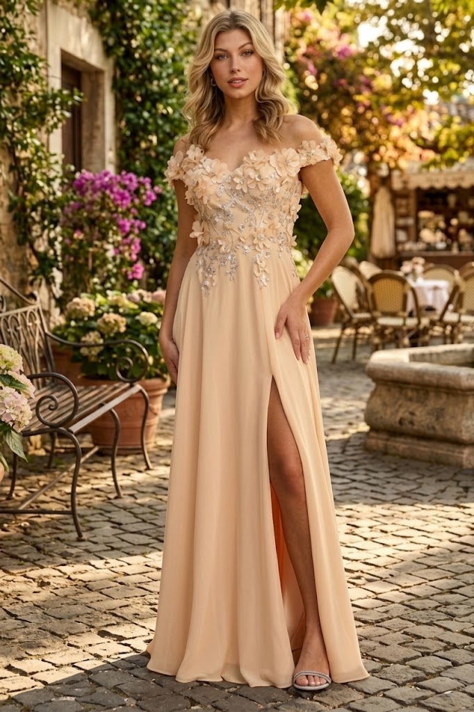 Blush Bridesmaid Dresses-Inexpensive Royal Queen RQ7942 Floral