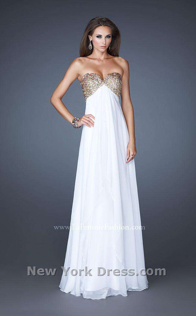 La Femme 18774 Slit Sleeveless Formal Dress