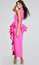 Cascading Ruffle Peplum Dress by Jovani