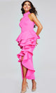 Cascading Ruffle Peplum Dress by Jovani