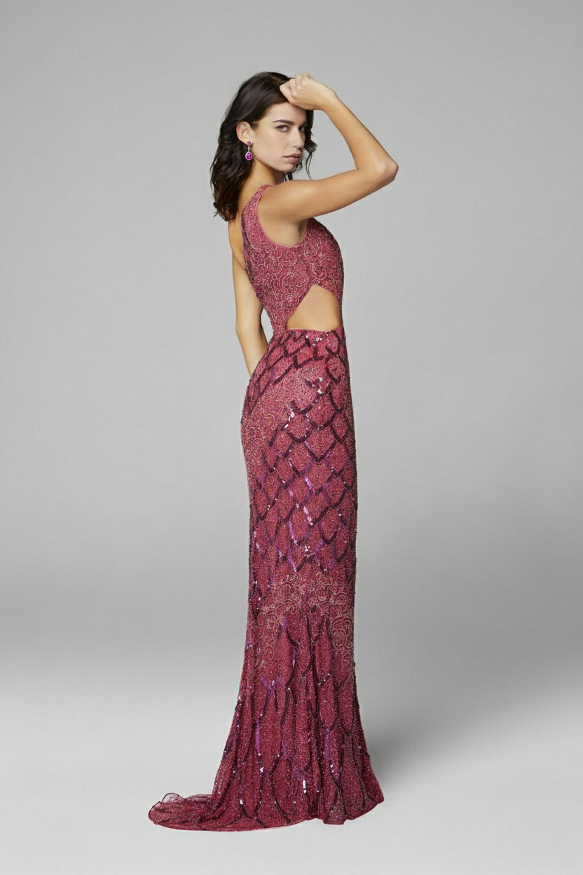 Primavera Couture 3729 Sequin Formal Dress
