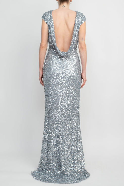 Primavera Couture 3796 Fitted Long Formal Bodycon Sequined Dress