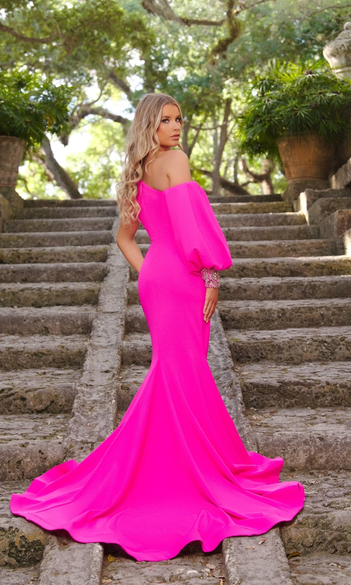 Ava Presley 38352 Elegant Floor-Length Long Mermaid One-Shoulder Dress