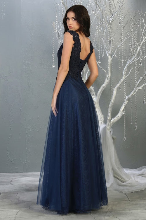 May Queen MQ1799 Special Occasion A-line Embroidered Formal Dress