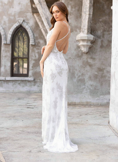 Primavera Couture 3907 Sequined Beaded Long Prom Dress