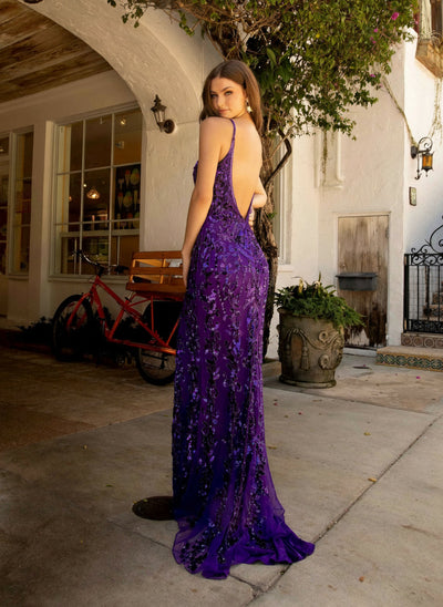 Primavera Couture 3913 Sequin Beaded Long Dress