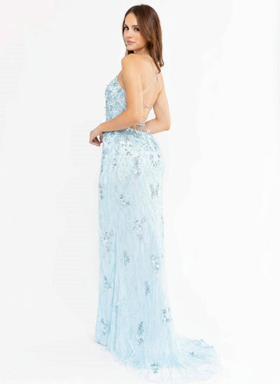 Primavera Couture 3917 Long Fitted Sequins Formal Prom Dress