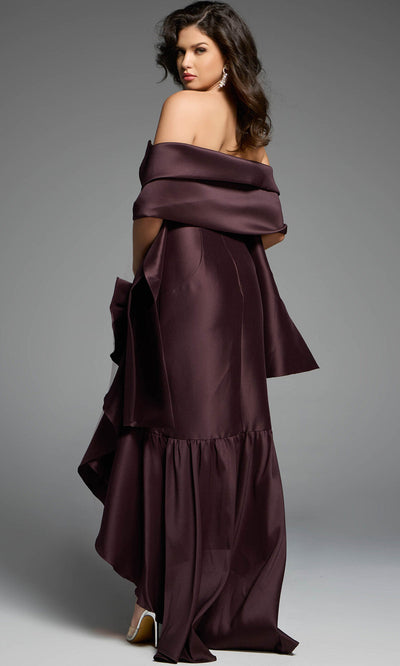 Jovani 39265 - Strapless Satin High Low Gown