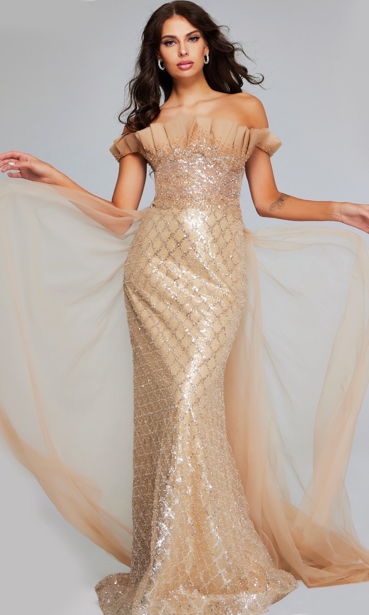 Vestido formal hasta el suelo, diseñador Jovani 39751